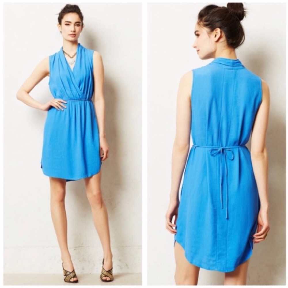 Anthropologie Maeve Liban Shawl Tie Back Dress